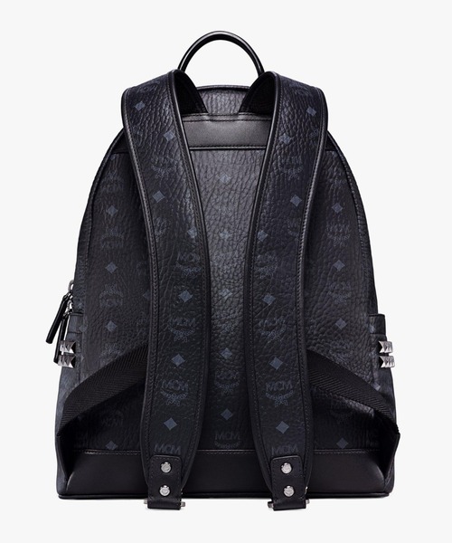 美品 正規品 MCM エムシーエム リュック バックパック 黒 ブラック 鞄