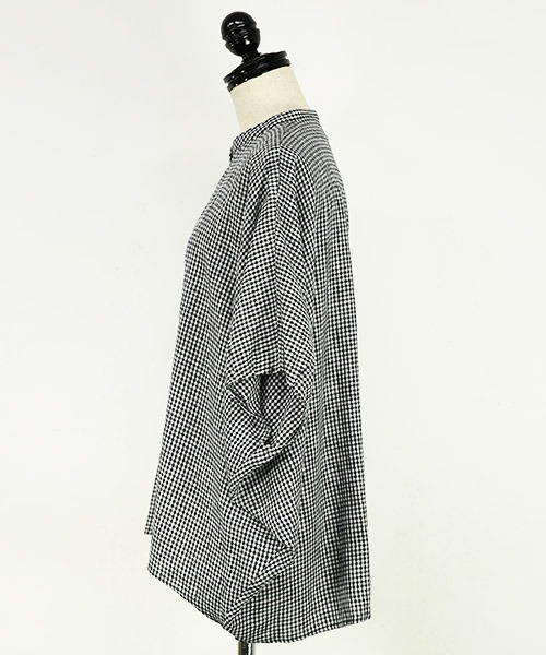 and it_(アンドイット)の「バンドカラードルマンブラウス(シャツ/ブラウス・レディース・アイボリー/ストライプ/チェック・M-L)」の19枚目の写真