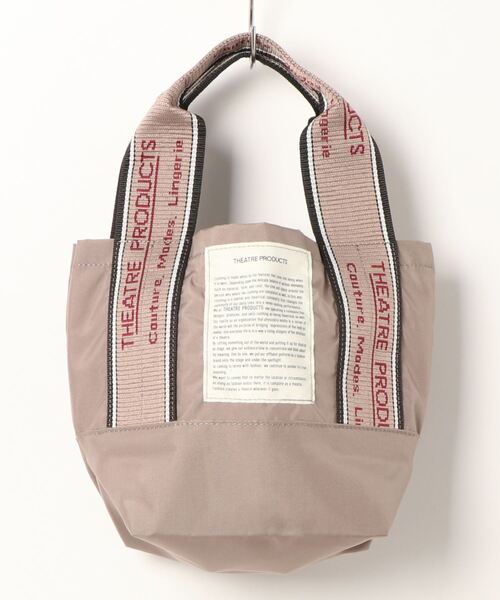 THEATRE PRODUCTS(シアタープロダクツ)の「<<京都店+WEB限定>>【THEATRE PRODUCTS】ジャガードテープバッグS(トートバッグ・レディース・グレー/ブラック・FREE)」の1枚目の写真
