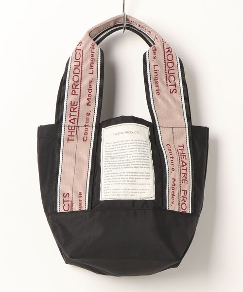 THEATRE PRODUCTS(シアタープロダクツ)の「<<京都店+WEB限定>>【THEATRE PRODUCTS】ジャガードテープバッグS(トートバッグ・レディース・グレー/ブラック・FREE)」の2枚目の写真