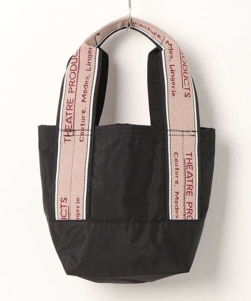 THEATRE PRODUCTS(シアタープロダクツ)の「<<京都店+WEB限定>>【THEATRE PRODUCTS】ジャガードテープバッグS(トートバッグ・レディース・グレー/ブラック・FREE)」の3枚目の写真