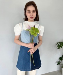 SANSeLF | パッチワークデニムキャミソール【SANSeLF】sanw22s082(ワンピース)