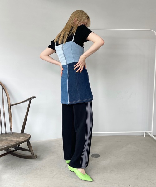 SANSeLF（サンセルフ）の「パッチワークデニムキャミソール【SANSeLF】sanw22s082（ワンピース・レディース・ブルー・FREE）」の11枚目の写真