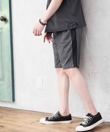 カチオン染め 速乾ミニ裏毛スウェット ハーフパンツ