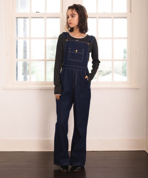MIRO AMURETTE（ミロアミュレット）の「belle denim overalls（つなぎ/オールインワン・レディース・ネイビー・SMALL/MEDIUM）」の14枚目の写真