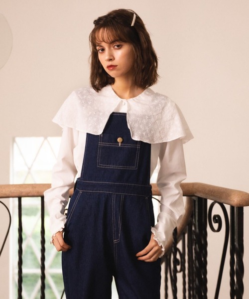 MIRO AMURETTE（ミロアミュレット）の「belle denim overalls（つなぎ/オールインワン・レディース・ネイビー・SMALL/MEDIUM）」の16枚目の写真