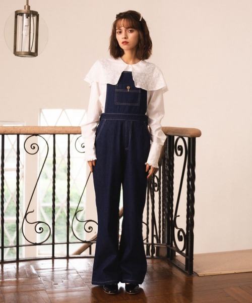 MIRO AMURETTE（ミロアミュレット）の「belle denim overalls（つなぎ/オールインワン・レディース・ネイビー・SMALL/MEDIUM）」の2枚目の写真