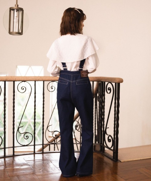 MIRO AMURETTE（ミロアミュレット）の「belle denim overalls（つなぎ/オールインワン・レディース・ネイビー・SMALL/MEDIUM）」の8枚目の写真