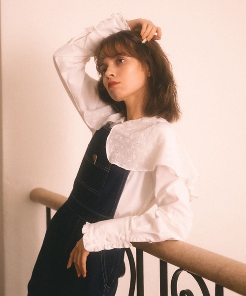 MIRO AMURETTE（ミロアミュレット）の「belle denim overalls（つなぎ/オールインワン・レディース・ネイビー・SMALL/MEDIUM）」の7枚目の写真