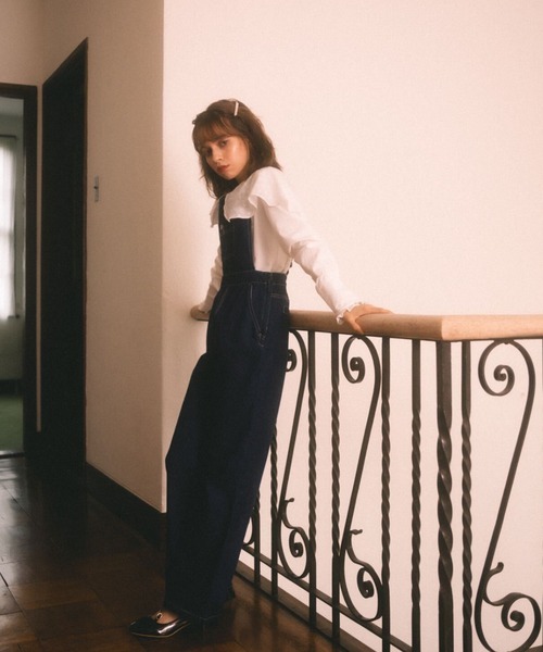 MIRO AMURETTE（ミロアミュレット）の「belle denim overalls（つなぎ/オールインワン・レディース・ネイビー・SMALL/MEDIUM）」の11枚目の写真