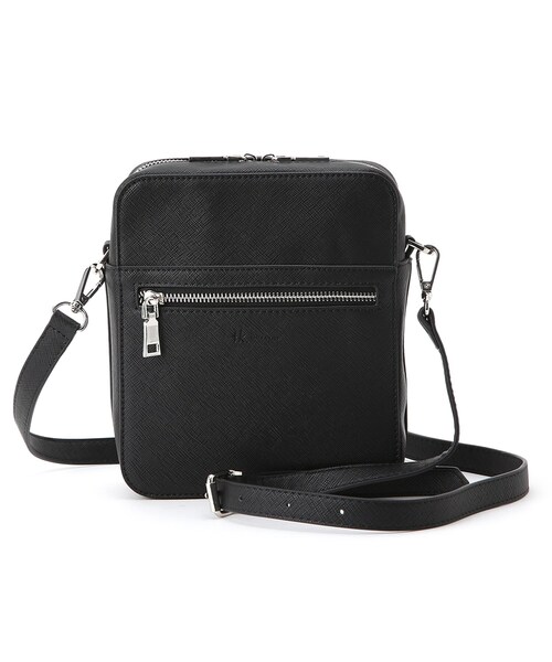 tk.TAKEO KIKUCHI（ティーケータケオキクチ）の「◆バイカラースクエアボックスショルダーバッグ（ショルダーバッグ・レディース・ブラック系/ブラック系4/ベージュ系4・00）」の4枚目の写真