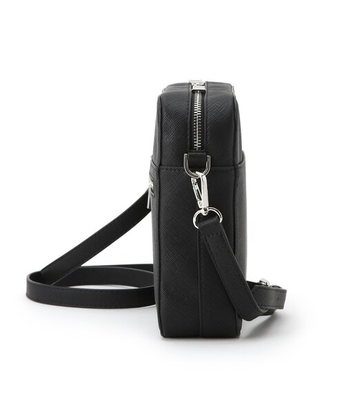 tk.TAKEO KIKUCHI（ティーケータケオキクチ）の「◆バイカラースクエアボックスショルダーバッグ（ショルダーバッグ・レディース・ブラック系/ブラック系4/ベージュ系4・00）」の5枚目の写真