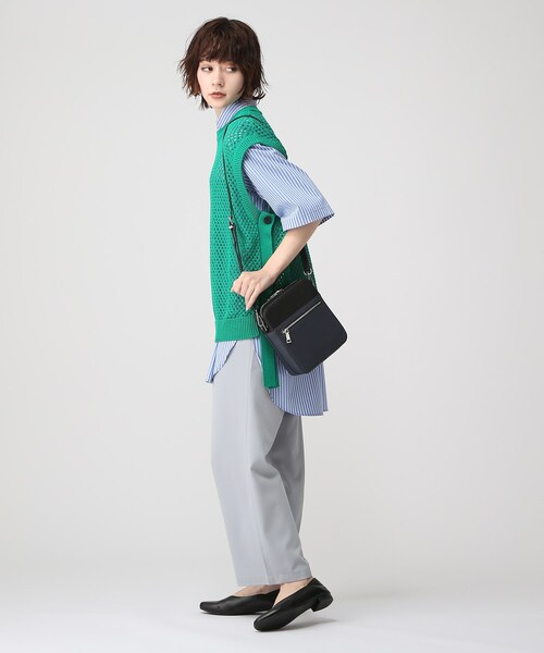 tk.TAKEO KIKUCHI（ティーケータケオキクチ）の「◆バイカラースクエアボックスショルダーバッグ（ショルダーバッグ・レディース・ブラック系/ブラック系4/ベージュ系4・00）」の14枚目の写真