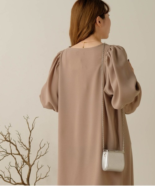 Bab（バブ）の「エニーボタンワンピース（ワンピース・レディース・チャコールグレー/パープル/アイボリー/モカ・M）」の8枚目の写真