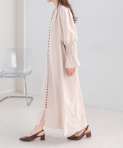 Bab（バブ）の「エニーボタンワンピース（ワンピース・レディース・チャコールグレー/パープル/アイボリー/モカ・M）」の15枚目の写真