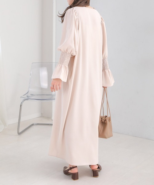 Bab（バブ）の「エニーボタンワンピース（ワンピース・レディース・チャコールグレー/パープル/アイボリー/モカ・M）」の18枚目の写真