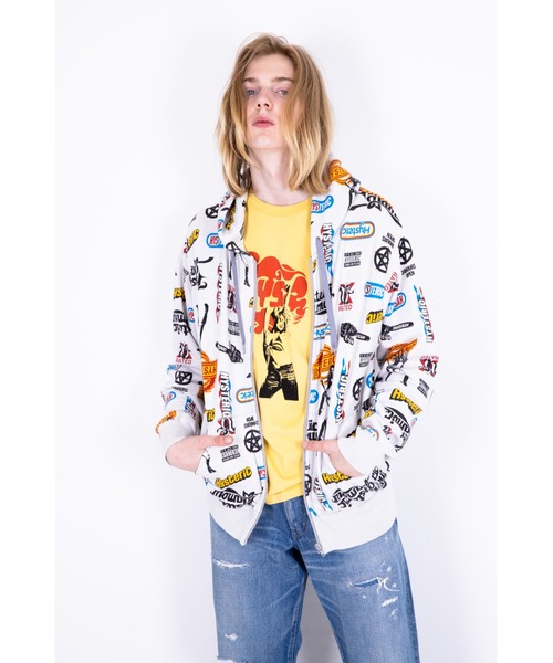 HYSTERIC GLAMOUR(ヒステリックグラマー)の「HYSTERIC CHAINSAW柄 パーカー(パーカー・メンズ・ブラック系その他/グレー系その他・SMALL/MEDIUM/LARGE/X-LARGE)」の5枚目の写真