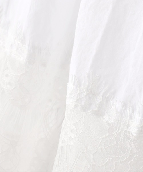 NATURAL BEAUTY BASIC（ナチュラルビューティーベーシック）の「裾レースワンピース（ワンピース・レディース・オフホワイト/ブラック・MEDIUM）」の5枚目の写真