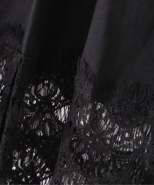 NATURAL BEAUTY BASIC（ナチュラルビューティーベーシック）の「裾レースワンピース（ワンピース・レディース・オフホワイト/ブラック・MEDIUM）」の15枚目の写真
