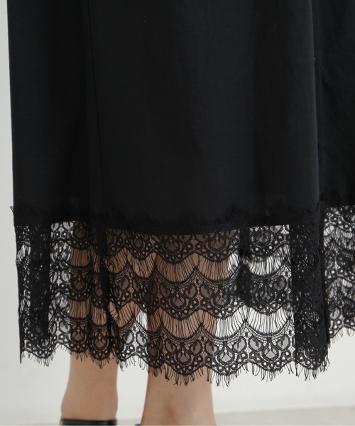 NATURAL BEAUTY BASIC（ナチュラルビューティーベーシック）の「裾レースワンピース（ワンピース・レディース・オフホワイト/ブラック・MEDIUM）」の13枚目の写真