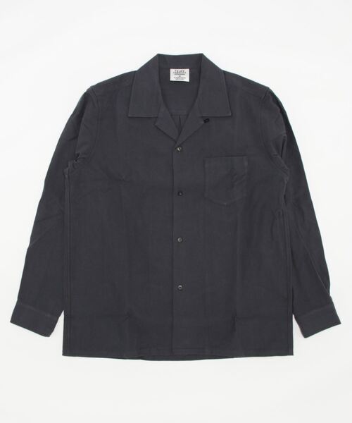 THING FABRICS（シングファブリックス）の「/THING FABRICS/TF Open shirt（シャツ/ブラウス・メンズ・ブラック・1/2）」の3枚目の写真