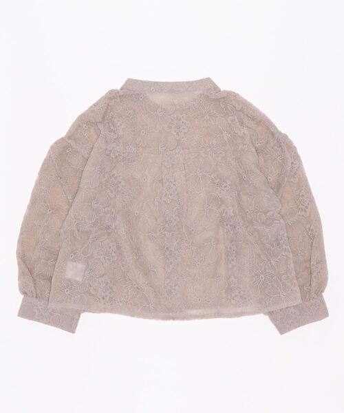 flower（フラワー）の「バンドカラーバルーンブラウス（シャツ/ブラウス・レディース・ピンク/アイボリー・FREE）」の3枚目の写真