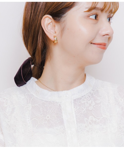 flower（フラワー）の「バンドカラーバルーンブラウス（シャツ/ブラウス・レディース・ピンク/アイボリー・FREE）」の11枚目の写真