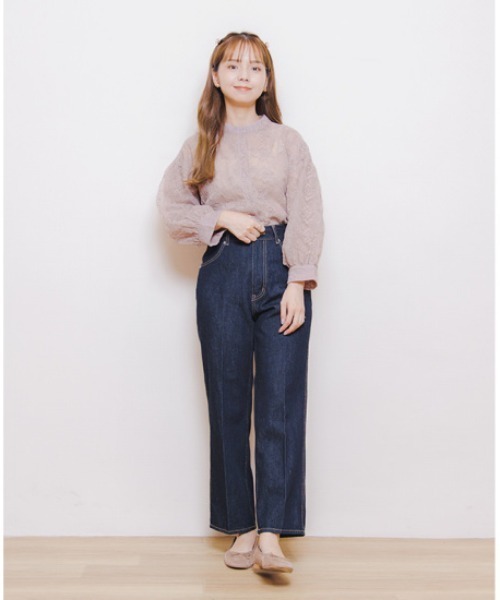 flower（フラワー）の「バンドカラーバルーンブラウス（シャツ/ブラウス・レディース・ピンク/アイボリー・FREE）」の16枚目の写真