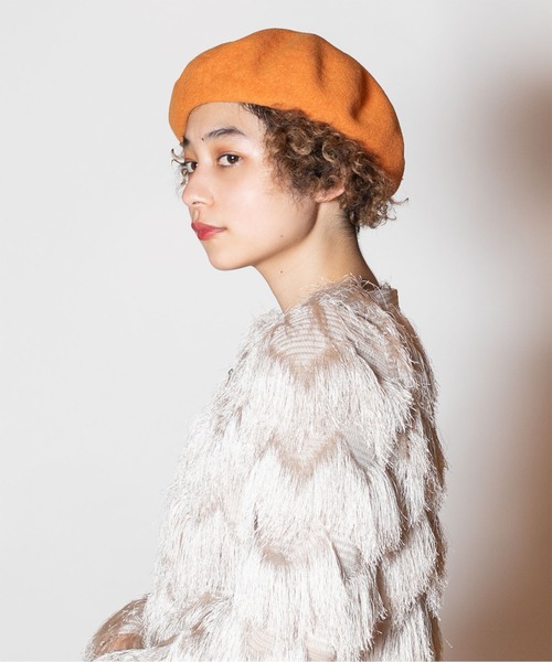 CA4LA（カシラ）の「ADJUST（ハンチング/ベレー帽・レディース・ライトグレー/ブラック/オレンジ/ベージュ・ONESIZE）」の6枚目の写真