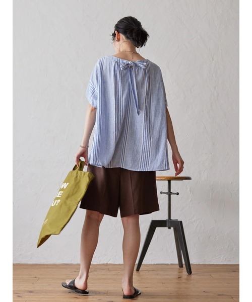 AMERICAN HOLIC（アメリカンホリック）の「メッセージプリント2WAYショルダー（トートバッグ・レディース・ナチュラル/カーキ/ベージュ・FREE）」の9枚目の写真