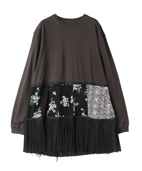 YEAH RIGHT!!(イェーライト)の「TIERED L/S T OP(ワンピース・レディース・チャコール・00)」の6枚目の写真