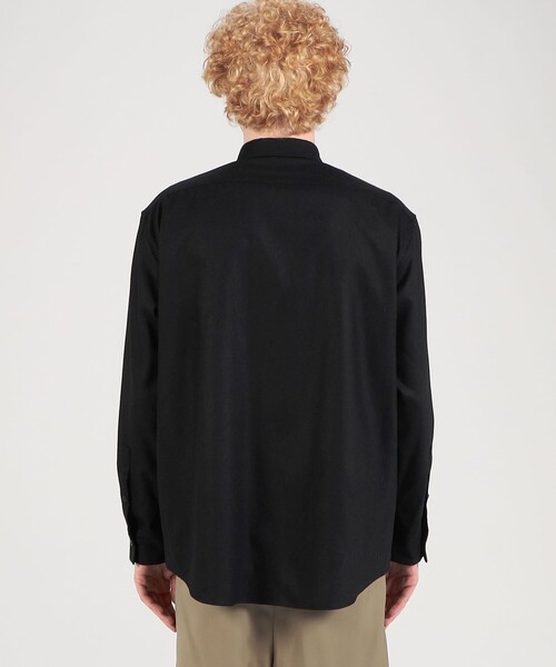 EDITION（エディション）の「POPLIN MELTON SHIRT ウールカシミヤ シャツ（その他アウター・メンズ・グレー/ブラック・S/M）」の10枚目の写真