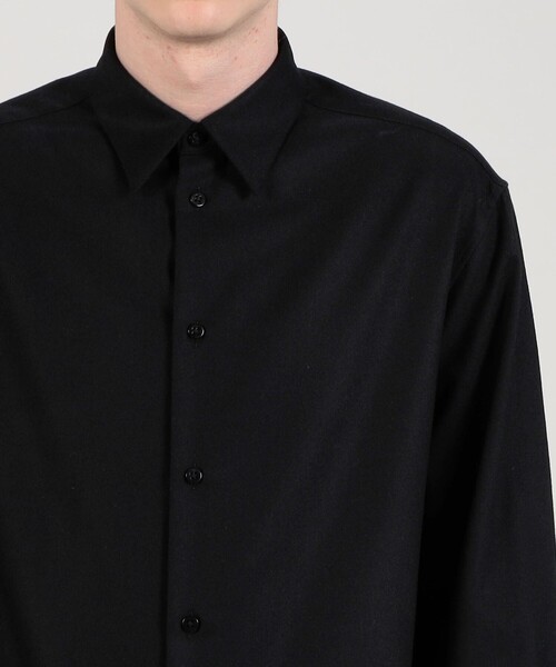 EDITION（エディション）の「POPLIN MELTON SHIRT ウールカシミヤ シャツ（その他アウター・メンズ・グレー/ブラック・S/M）」の7枚目の写真