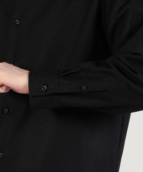 EDITION（エディション）の「POPLIN MELTON SHIRT ウールカシミヤ  