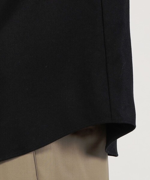 EDITION（エディション）の「POPLIN MELTON SHIRT ウールカシミヤ シャツ（その他アウター・メンズ・グレー/ブラック・S/M）」の5枚目の写真