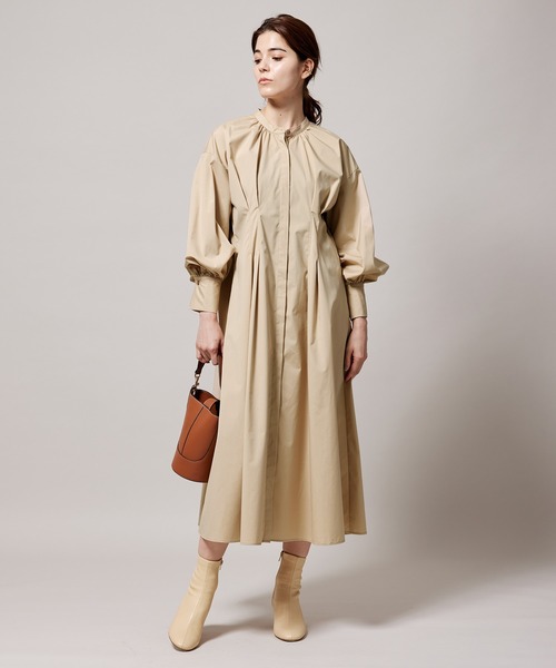 セール フロントタックスタンドカラーワンピース ワンピース Rope ロペ のファッション通販 Zozotown