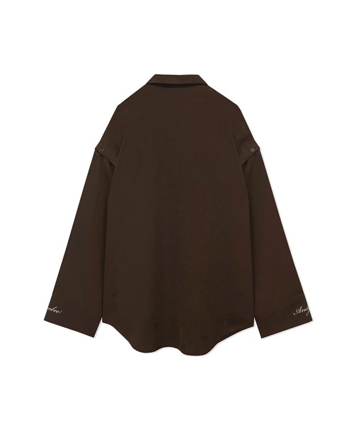 ANDGEEBEE(アンジービー)の「UNISEX ボタンスリーブシャツ(シャツ/ブラウス・レディース・ブラウン/ホワイト・X-LARGE)」の20枚目の写真