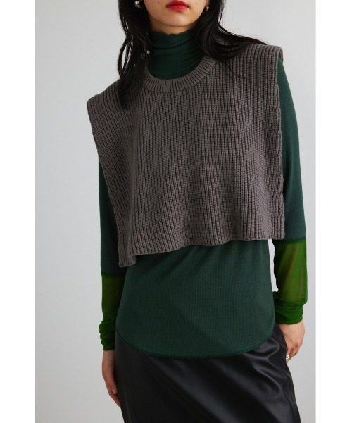 ⚠️新品タグ付き【stylemixer】 2WAY ニットベスト ベージュ STYLEMIXER | 2WAYニットベスト (タンクトップ ) |SHEL'TTER