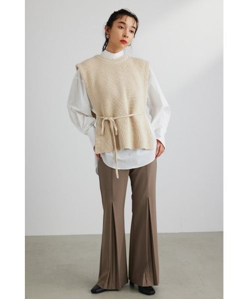 ⚠️新品タグ付き【stylemixer】 2WAY ニットベスト ベージュ STYLEMIXER（スタイルミキサー）の「2WAYニットベスト（ベスト