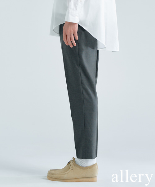 417 EDIFICE(フォーワンセブンエディフィス)の「"スリム"【allery / アレリ―】ウールスラックス(その他パンツ・メンズ・ネイビー/カーキ/ブラックミックス・SMALL/MEDIUM/LARGE)」の3枚目の写真