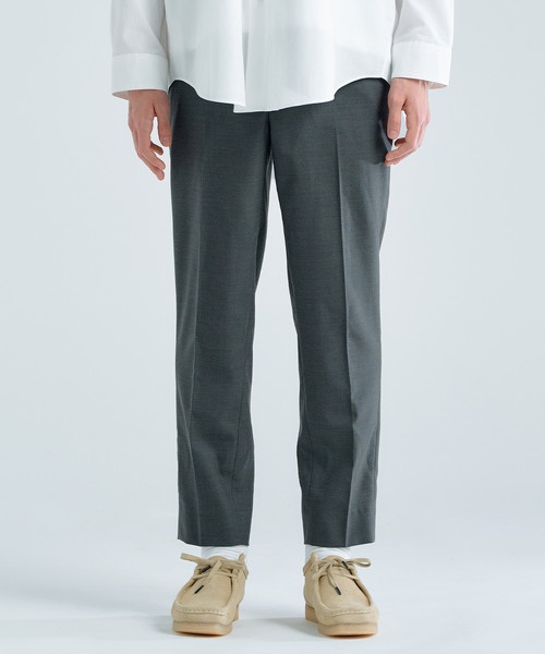 417 EDIFICE(フォーワンセブンエディフィス)の「"スリム"【allery / アレリ―】ウールスラックス(その他パンツ・メンズ・ネイビー/カーキ/ブラックミックス・SMALL/MEDIUM/LARGE)」の4枚目の写真