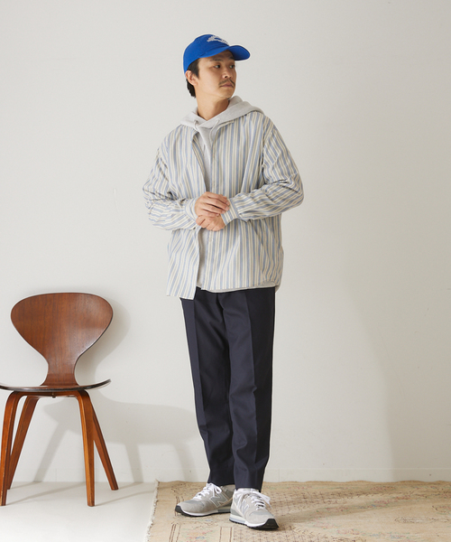 417 EDIFICE(フォーワンセブンエディフィス)の「"スリム"【allery / アレリ―】ウールスラックス(その他パンツ・メンズ・ネイビー/カーキ/ブラックミックス・SMALL/MEDIUM/LARGE)」の12枚目の写真