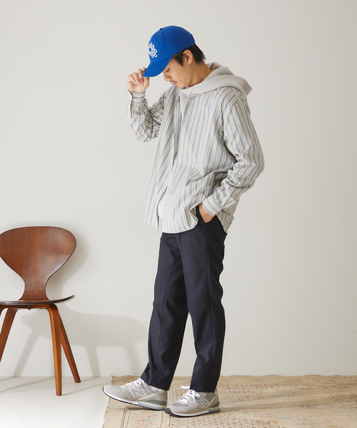 417 EDIFICE(フォーワンセブンエディフィス)の「"スリム"【allery / アレリ―】ウールスラックス(その他パンツ・メンズ・ネイビー/カーキ/ブラックミックス・SMALL/MEDIUM/LARGE)」の14枚目の写真