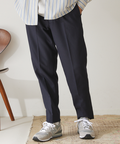 417 EDIFICE(フォーワンセブンエディフィス)の「"スリム"【allery / アレリ―】ウールスラックス(その他パンツ・メンズ・ネイビー/カーキ/ブラックミックス・SMALL/MEDIUM/LARGE)」の15枚目の写真