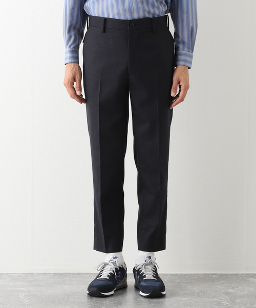 417 EDIFICE(フォーワンセブンエディフィス)の「"スリム"【allery / アレリ―】ウールスラックス(その他パンツ・メンズ・ネイビー/カーキ/ブラックミックス・SMALL/MEDIUM/LARGE)」の18枚目の写真