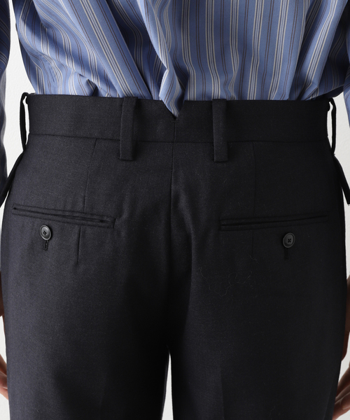 417 EDIFICE(フォーワンセブンエディフィス)の「"スリム"【allery / アレリ―】ウールスラックス(その他パンツ・メンズ・ネイビー/カーキ/ブラックミックス・SMALL/MEDIUM/LARGE)」の22枚目の写真