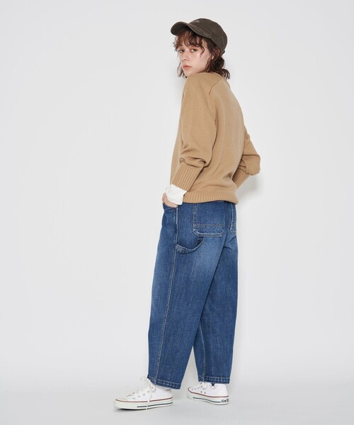 J.PRESS YORK STREET(ジェイプレスヨークストリート)の「【UNISEX】Vネックプルオーバー ニット(ニット/セーター・メンズ・オレンジ系/ベージュ系/ライトグレー系/グレー系/アイボリー系・SMALL/MEDIUM/LARGE)」の7枚目の写真