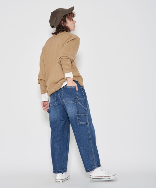 J.PRESS YORK STREET(ジェイプレスヨークストリート)の「【UNISEX】Vネックプルオーバー ニット(ニット/セーター・メンズ・オレンジ系/ベージュ系/ライトグレー系/グレー系/アイボリー系・SMALL/MEDIUM/LARGE)」の9枚目の写真