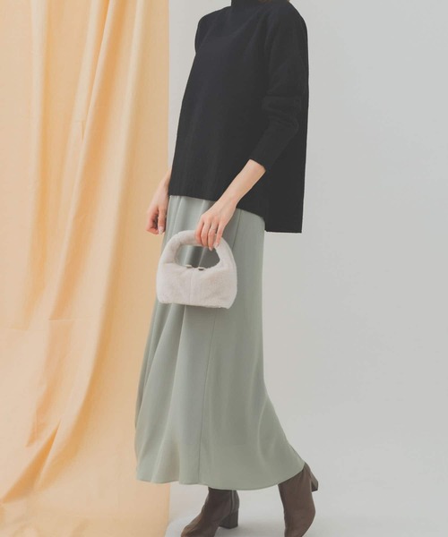 プチワンハンドルフェイクファーバッグ