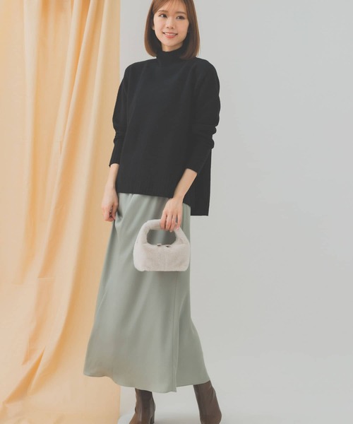 プチワンハンドルフェイクファーバッグ